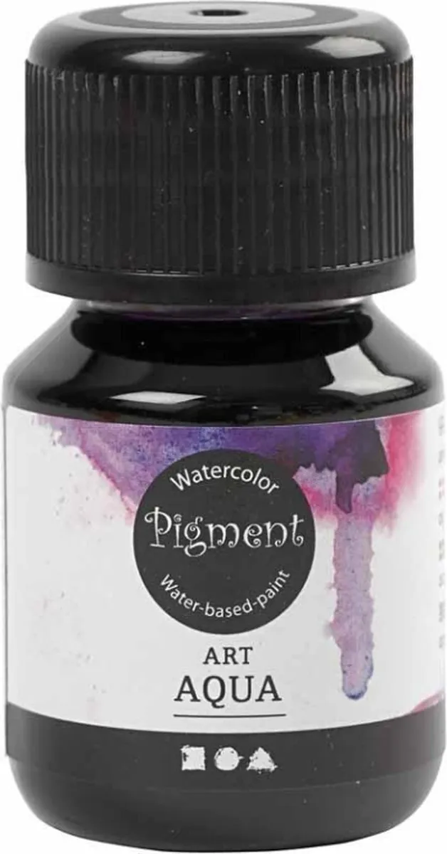 Creativ Company Aqua Pigment Aquarelverf Paars/Rood - 2 Stuks