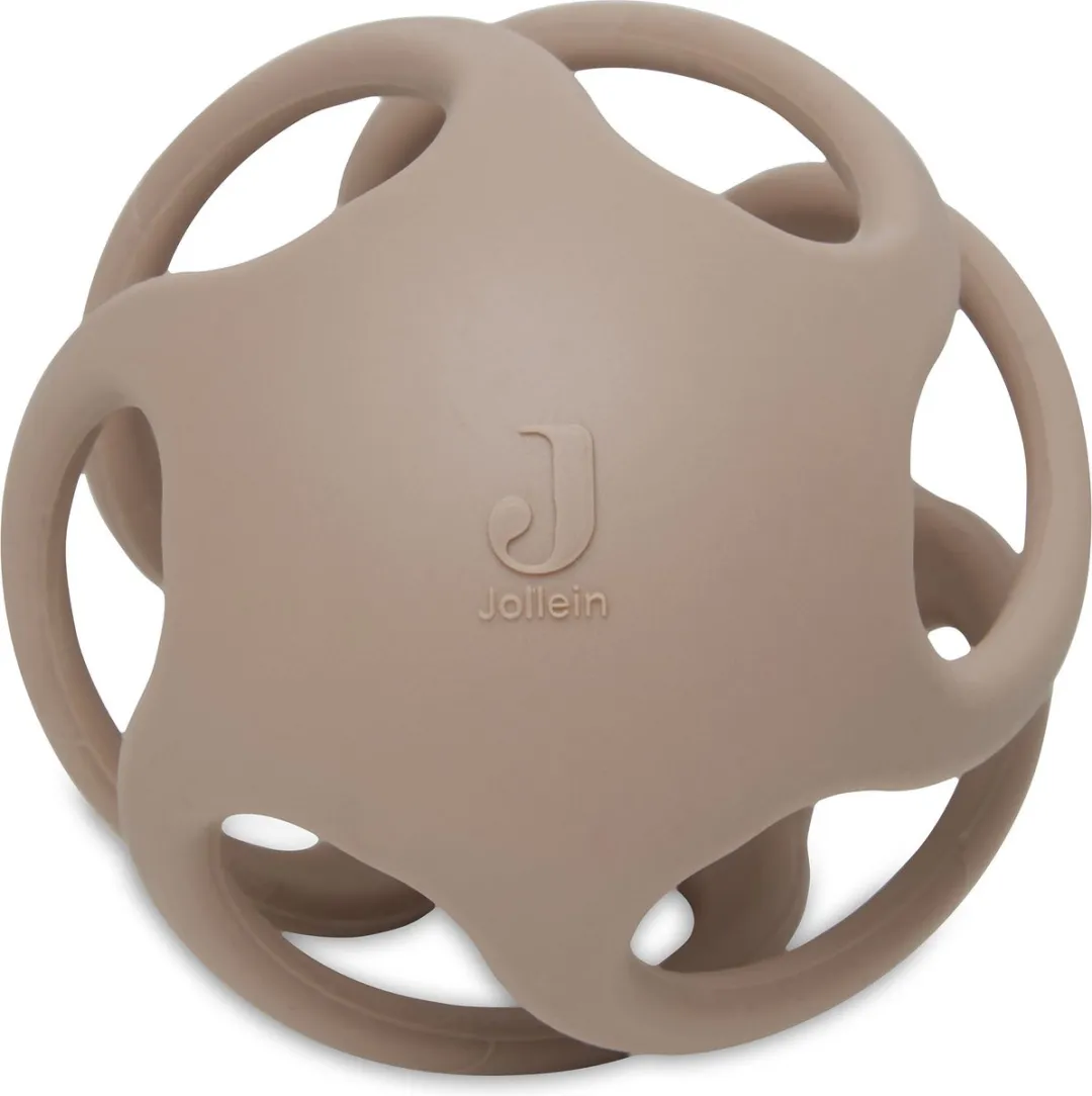 Jollein Bijtring Bal Siliconen Ø 9,5cm - Biscuit