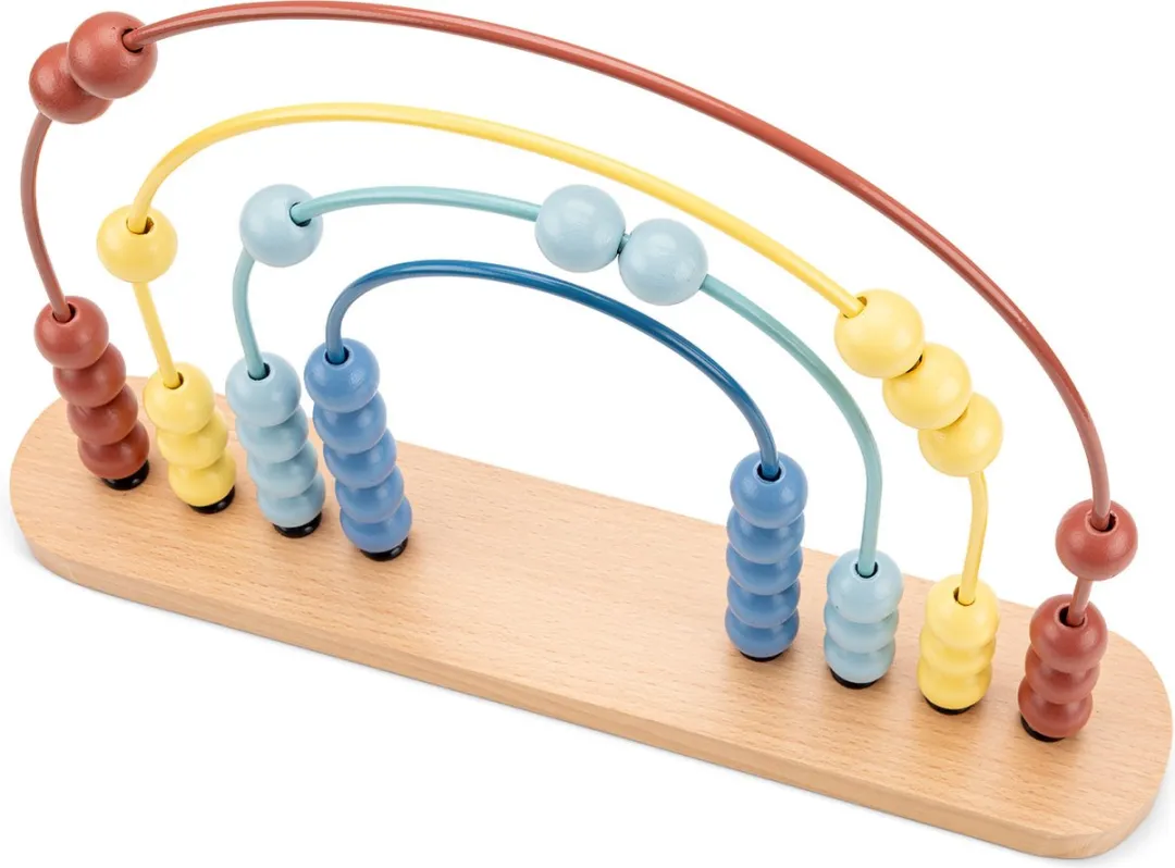 New Classic Toys Houten Telraam Abacus Pastel - 4 Bogen