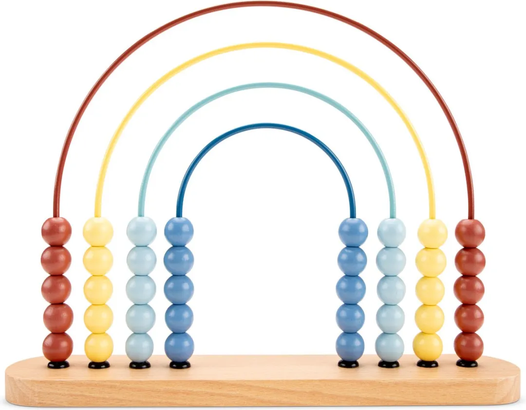 New Classic Toys Houten Telraam Abacus Pastel - 4 Bogen
