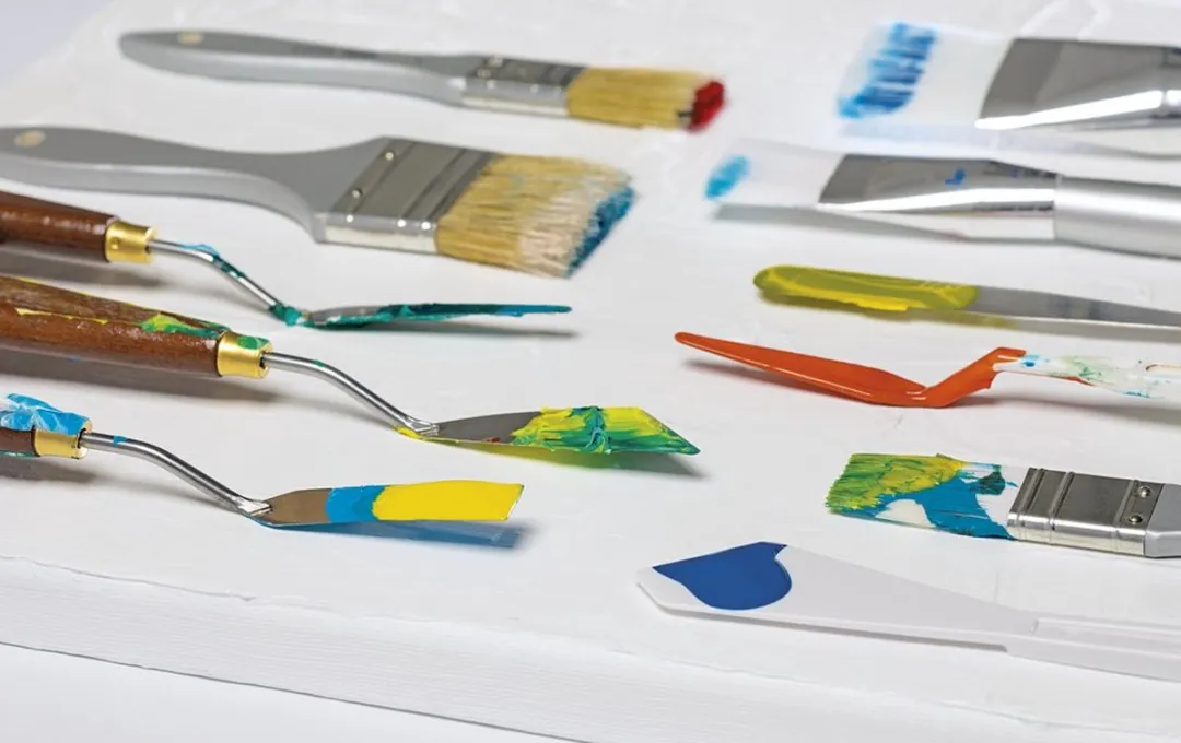 Liquitex Basics Kunststof Paletmessen Set 5-delig - Wit