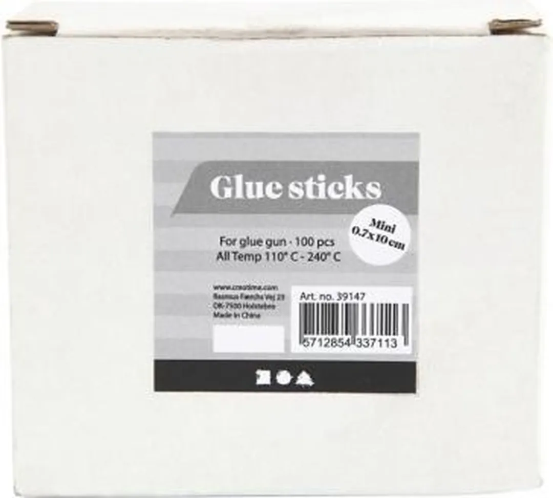 Creativ Company Glitter Mini Kerst Lijmpistoolvullingen 100 Stuks