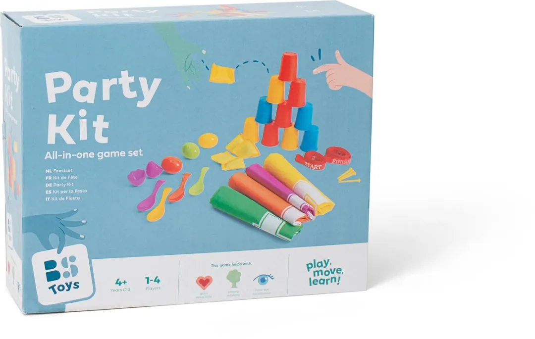 BS Toys Feestkit Spelset - 4 Spelers - 4+
