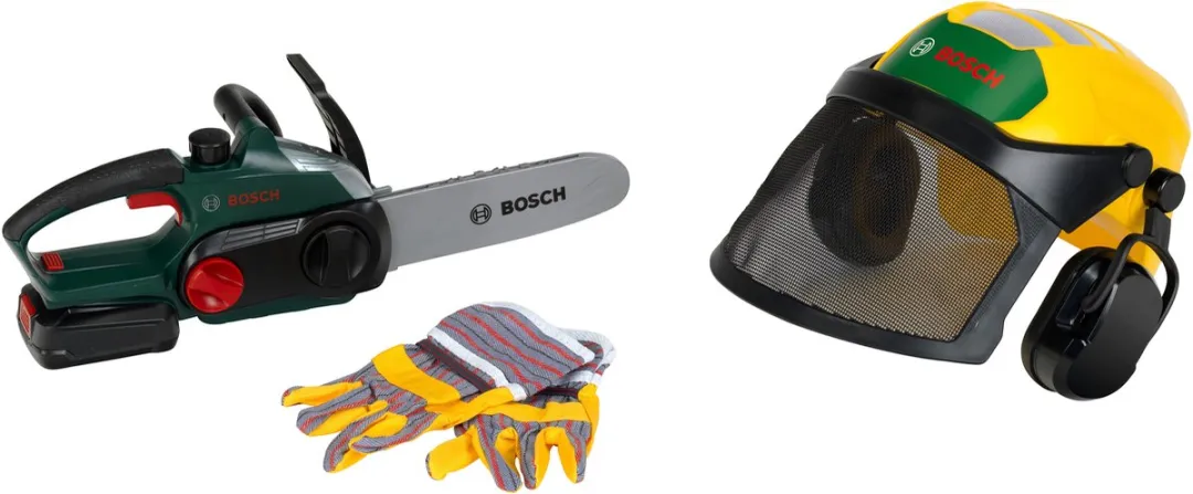 Klein Toys Bosch Bosarbeider-Set - Licht & Geluid - Geel/ Groen
