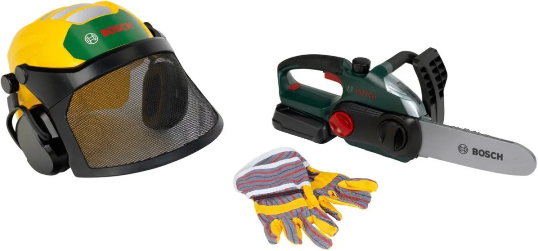 Klein Toys Bosch Bosarbeider-Set - Licht & Geluid - Geel/ Groen