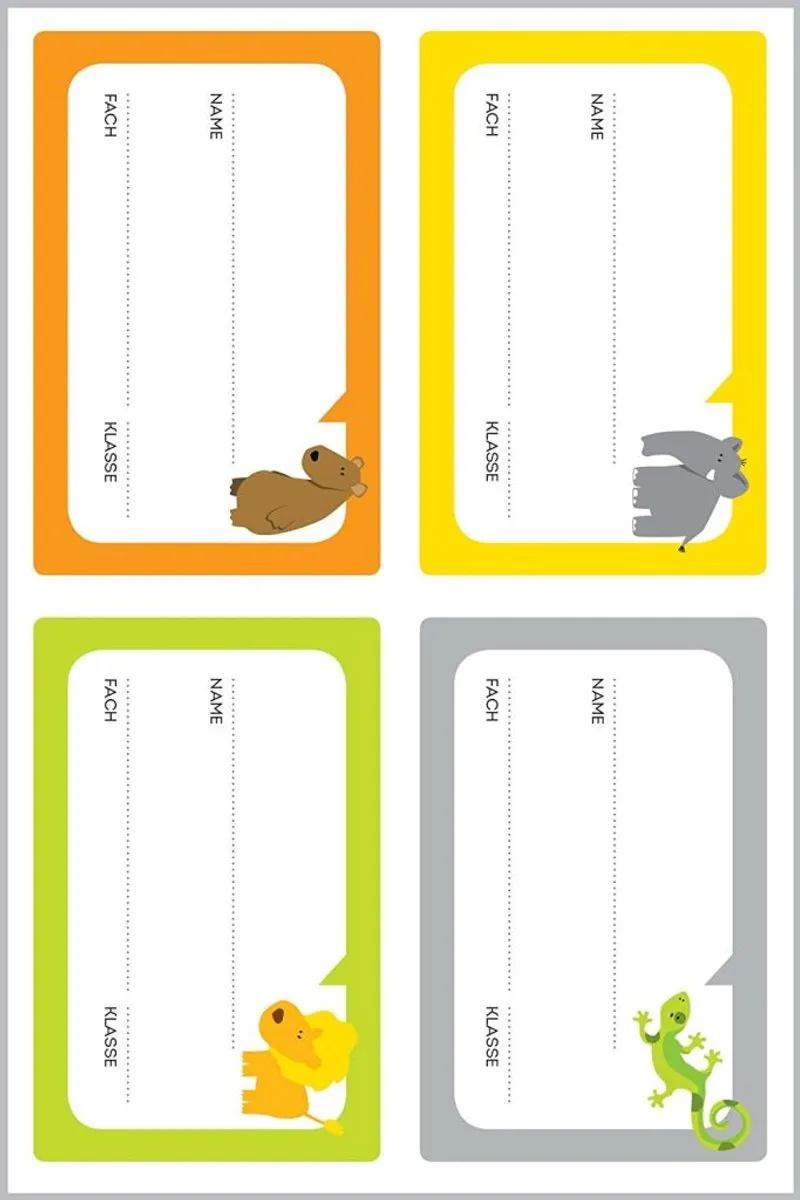 Avery Living Kinder Boeketiketten 16x - 47,5x73mm Wit