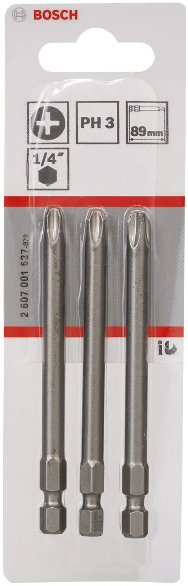 Bosch XH-TORS/PH3/89MM Torx Bit Set - 3 Stuks - afbeelding 5 van 6