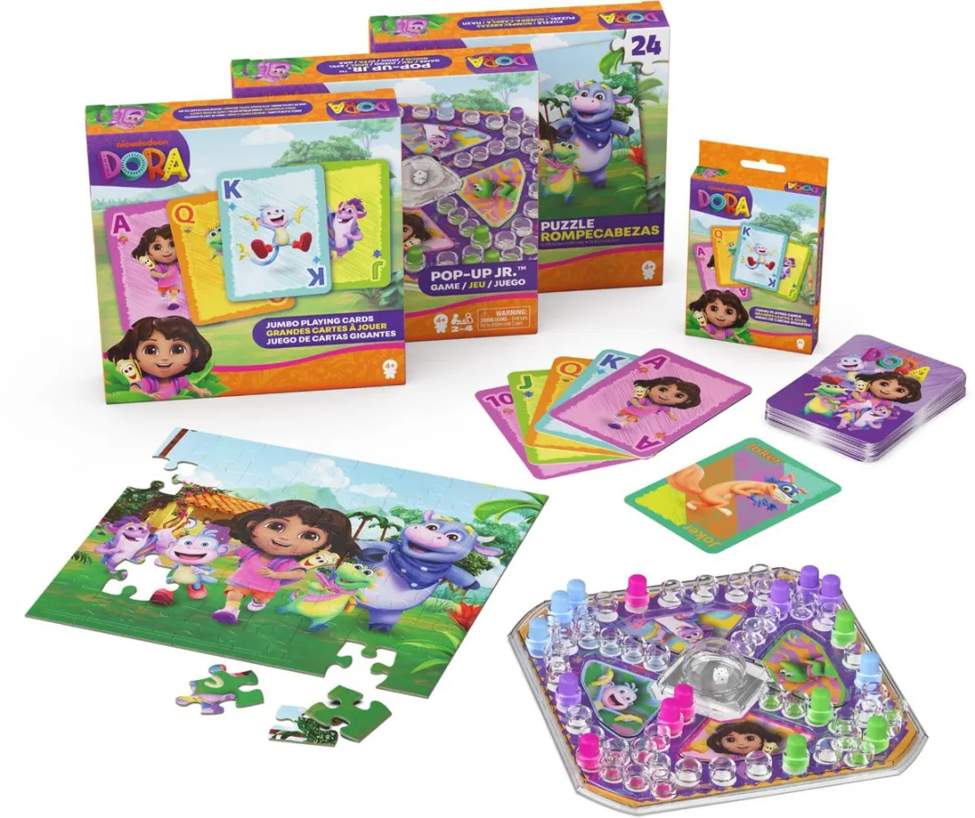 Spin Master Dora Spellen & Puzzels Pakket - Multicolor - 24 Stuks