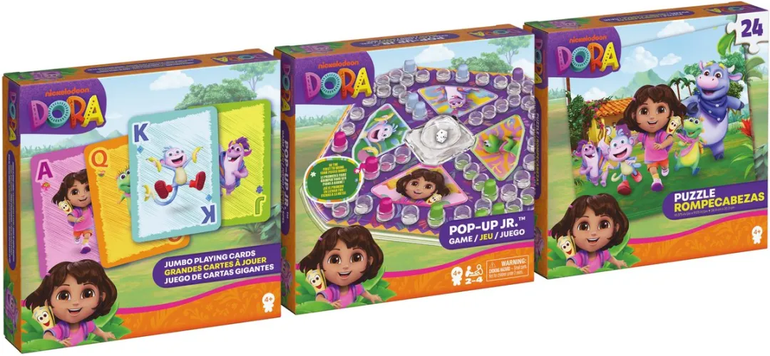 Spin Master Dora Spellen & Puzzels Pakket - Multicolor - 24 Stuks