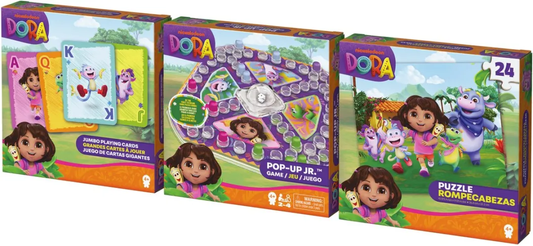 Spin Master Dora Spellen & Puzzels Pakket - Multicolor - 24 Stuks