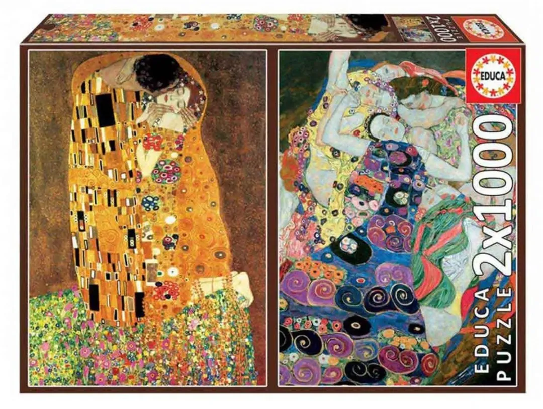 Educa Klimt Kunstpuzzel 21.000 Stuks - 2x1000 Meerkleurig