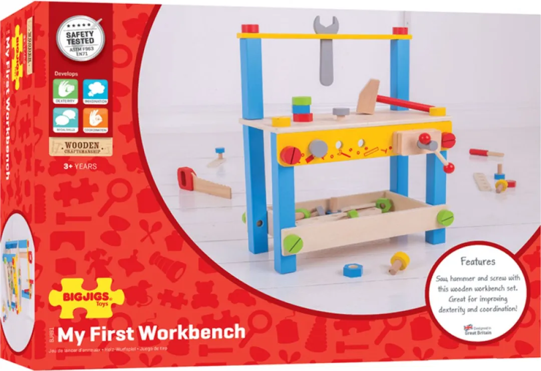 BIGJIGS Mijn Eerste Werkbank Multicolor
