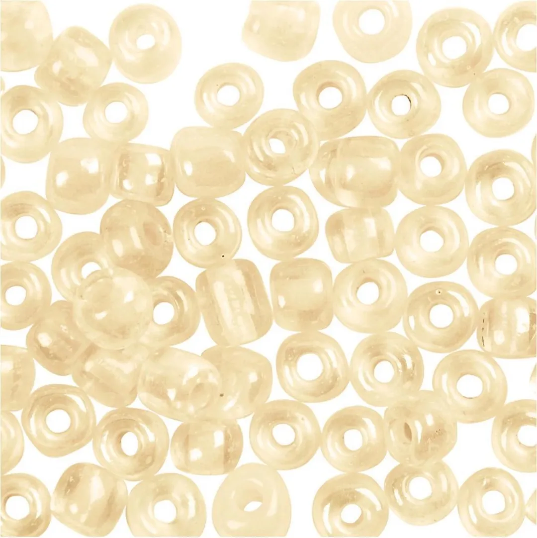 Creativ Company Rocailles 3mm - Ivoorwit - 25 Stuks