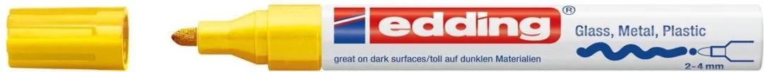 edding 750 Glanslakmarker Geel - 1 Stuk