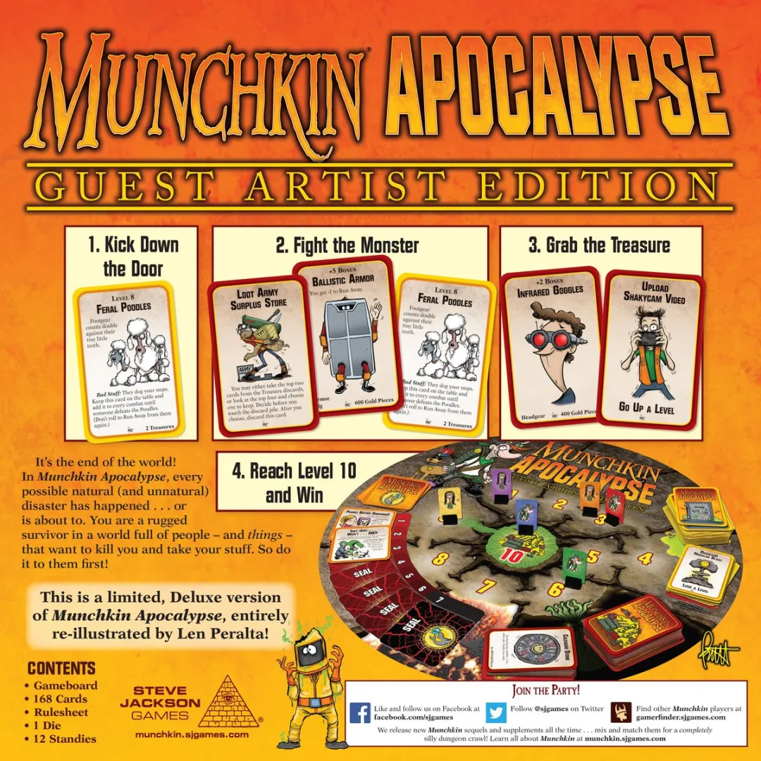 Steve Jackson Games Munchkin Apocalypse Guest Artist Edition Kaartspel