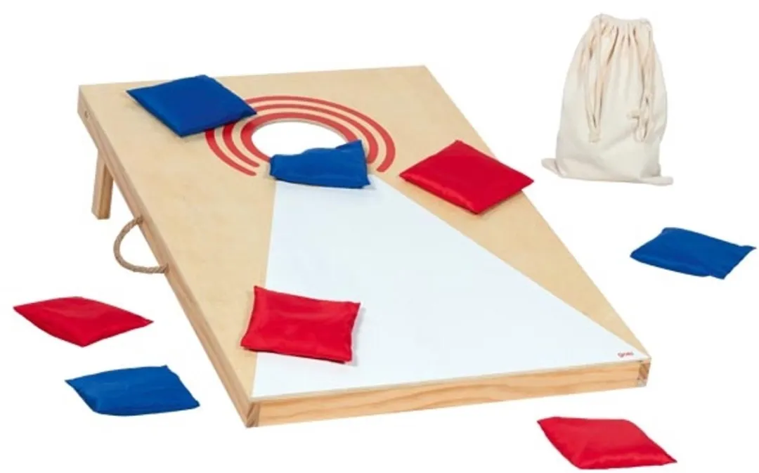 Goki Cornhole Werpspel 55x90cm - 8 Zakken - Multicolor