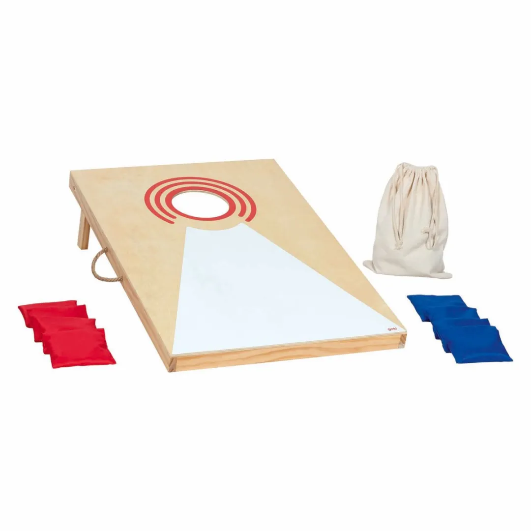 Goki Cornhole Werpspel 55x90cm - 8 Zakken - Multicolor