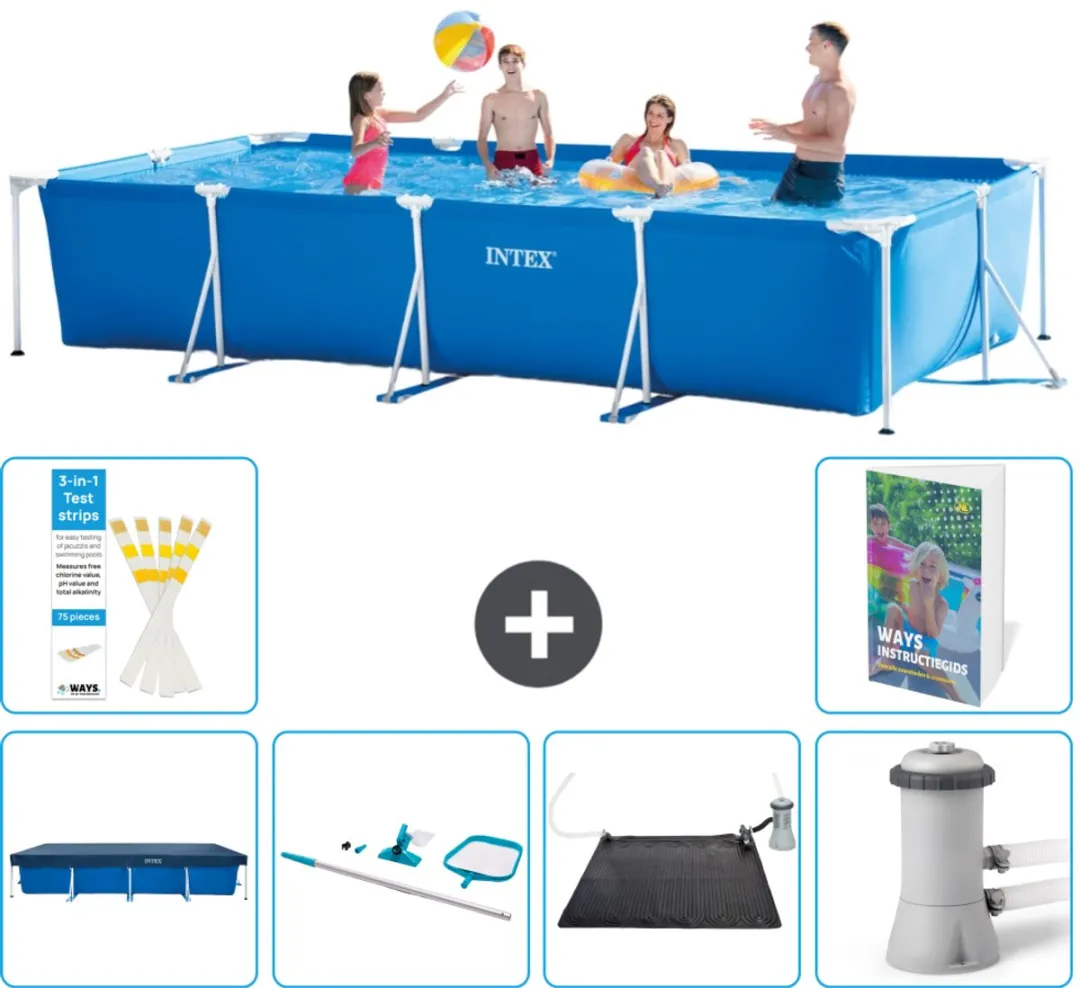 Intex Frame Zwembad 450x220x84cm Blauw