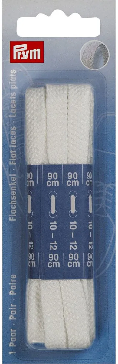 Prym Platte Veters 900mm - Wit