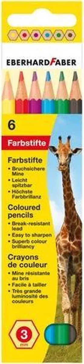 Eberhard Faber kleurpotloden - Colori - 6 stuks - kartonnen etui - EF-514806