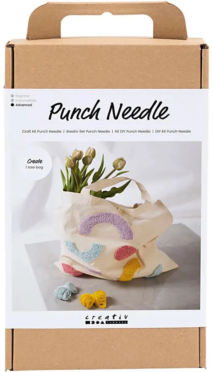 Creativ Company Punch Needle Draagtas Multikleurig