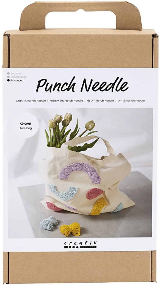 Creativ Company Punch Needle Draagtas Multikleurig
