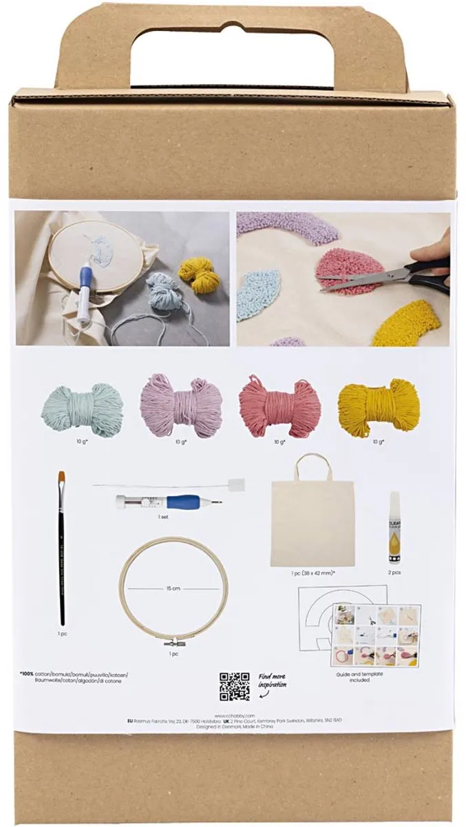 Creativ Company Punch Needle Draagtas Multikleurig