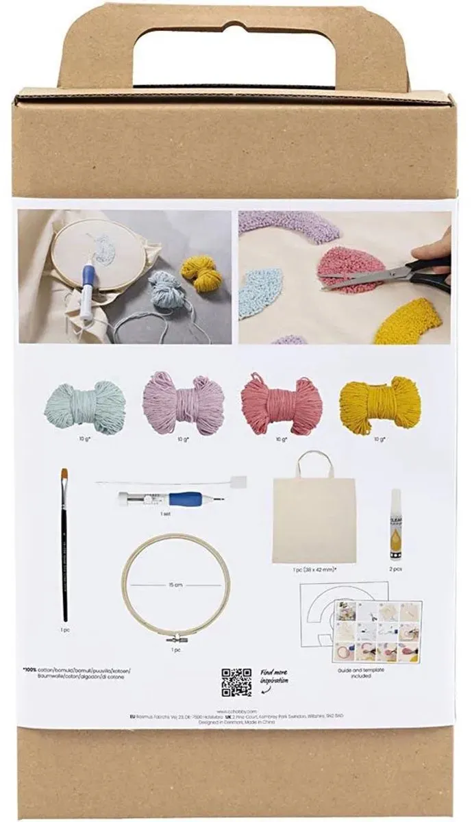 Creativ Company Punch Needle Draagtas Multikleurig