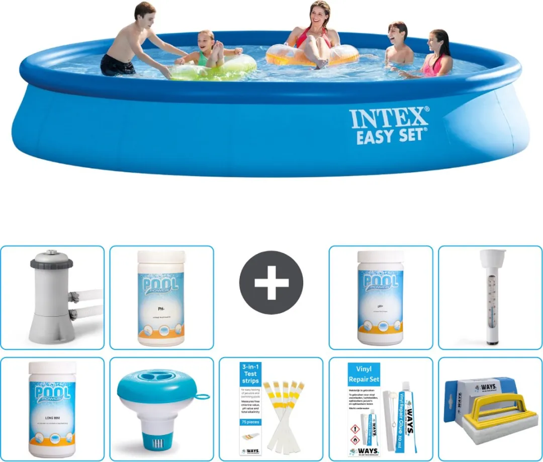 Intex Easy Set Zwembad 457x84cm - Blauw - 9792L