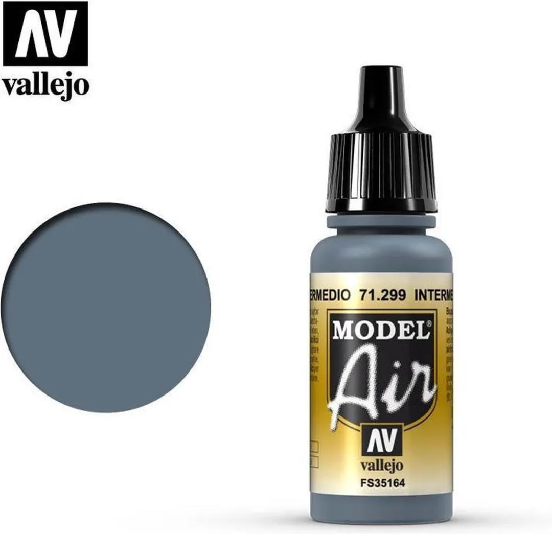 Vallejo Model Air Intermediate Blue Acrylverf 17ml