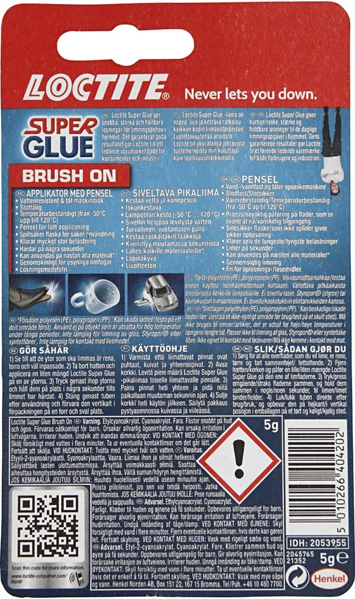 Creativ Company Loctite Super Brush-on Secondelijm 5g