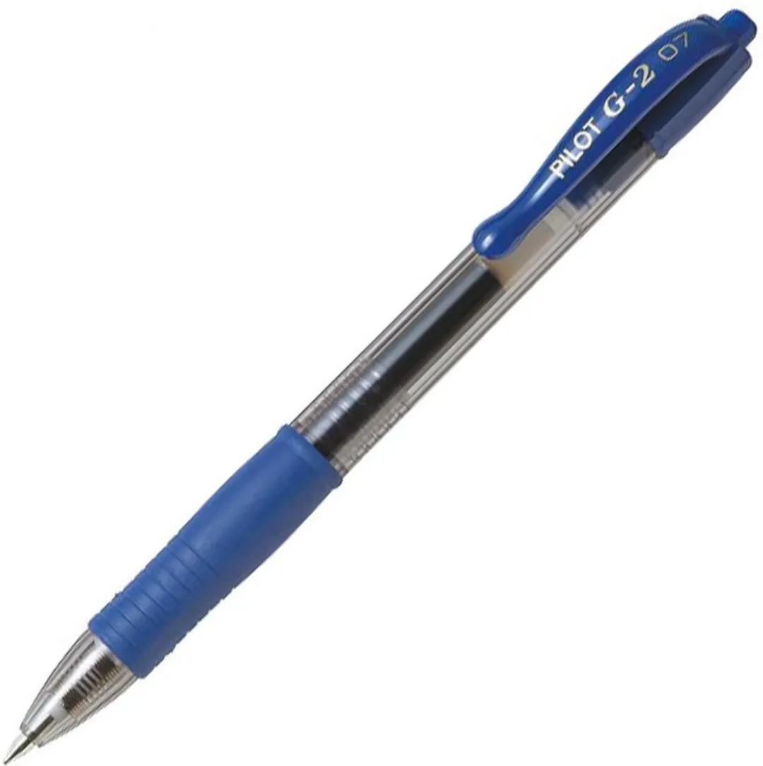 Pilot G-2 Blauwe Rollerballpen - Medium Tip