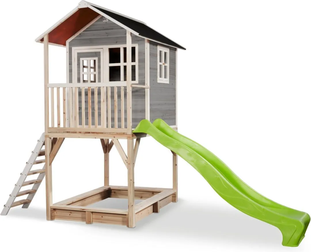 EXIT Toys Loft 700 Houten Speelhuis - Grijs