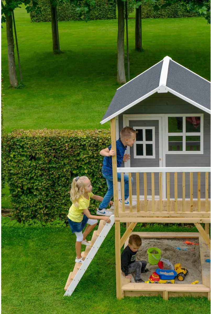 EXIT Toys Loft 700 Houten Speelhuis - Grijs