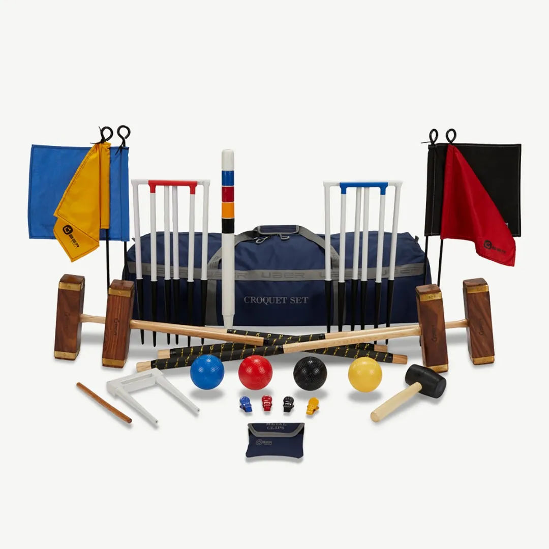 Ubergames Professional Croquet Set 16mm ECO Hardhout