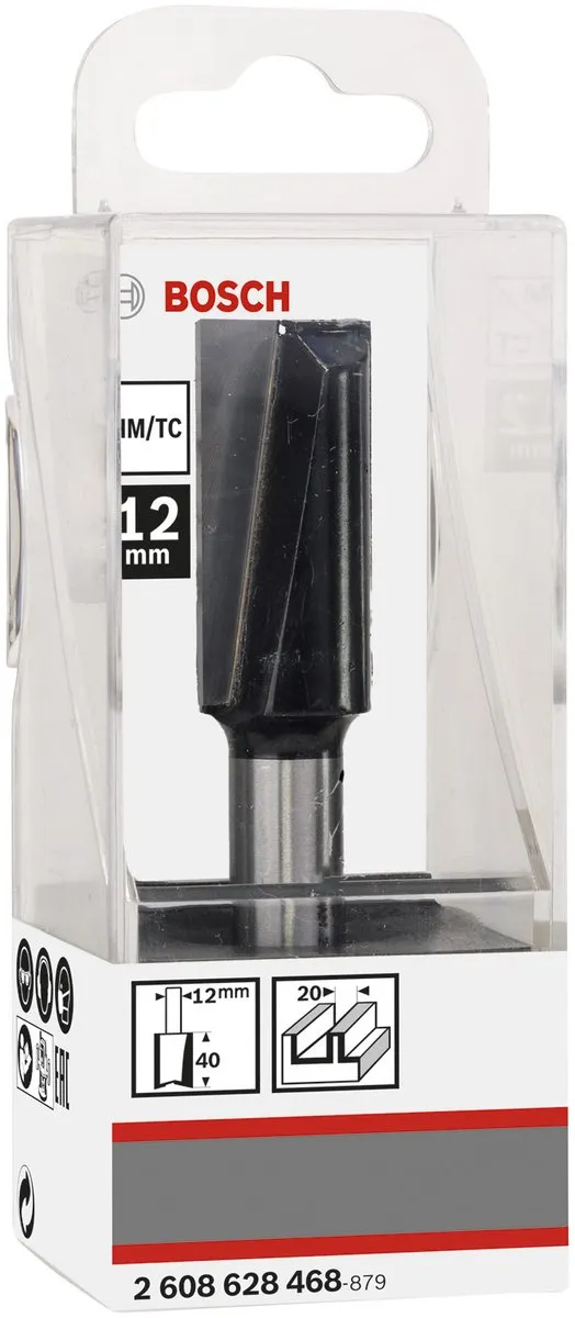 Bosch - Vingerfrezen 12 mm, D1 20 mm, L 40 mm, G 81 mm