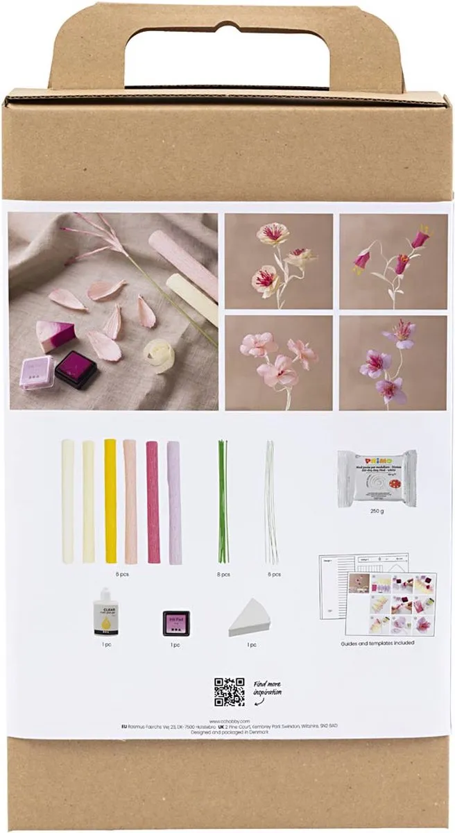 Creativ Company Crêpepapier Bloemen Pastel Multikleurig