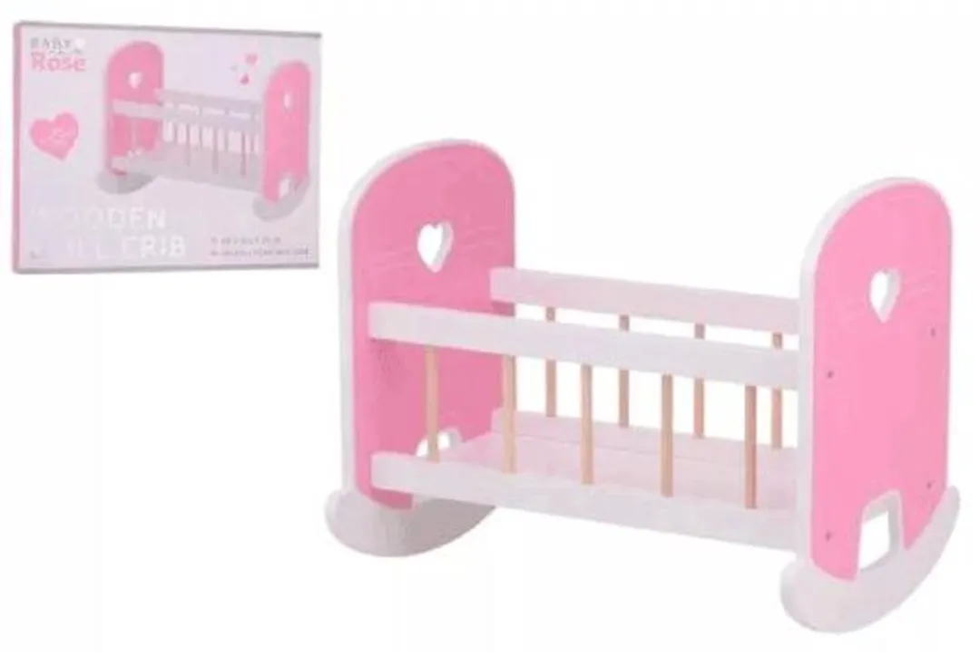 Johntoy Houten Poppenwieg Rose