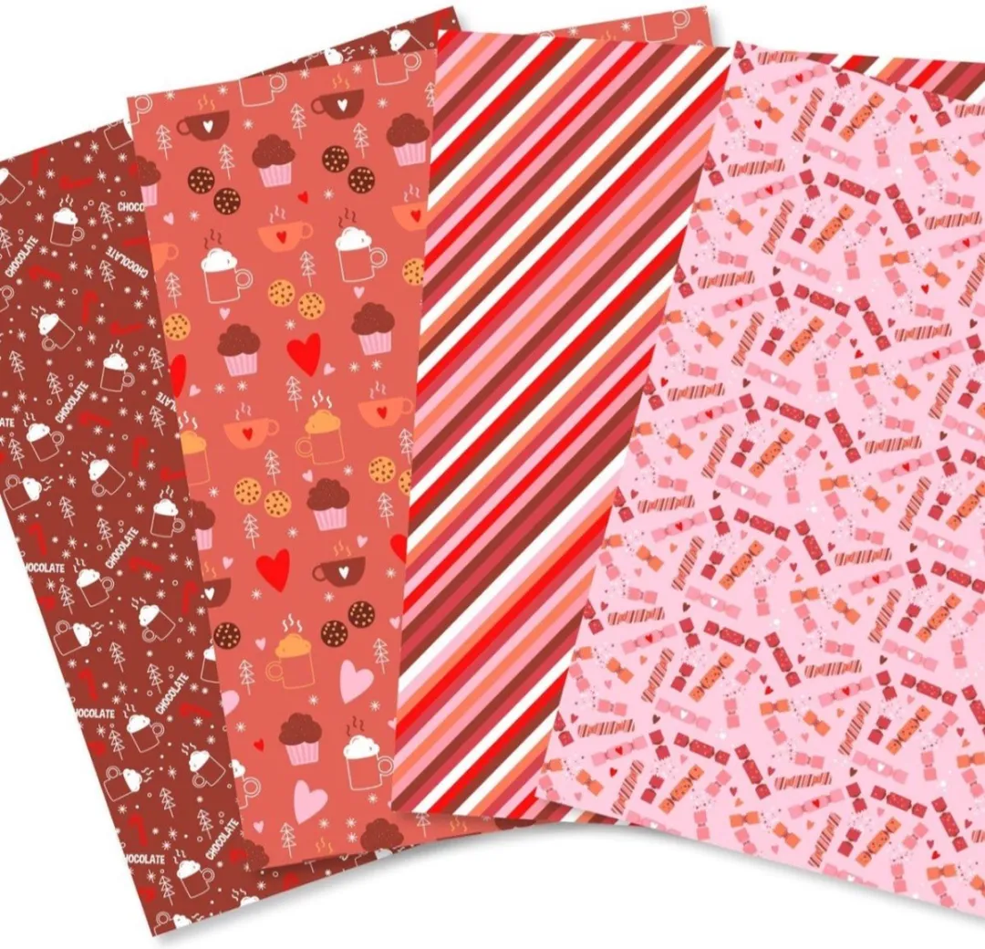 Decopatch Texture Papier Choco Limited Edition - 4 Stuks A3