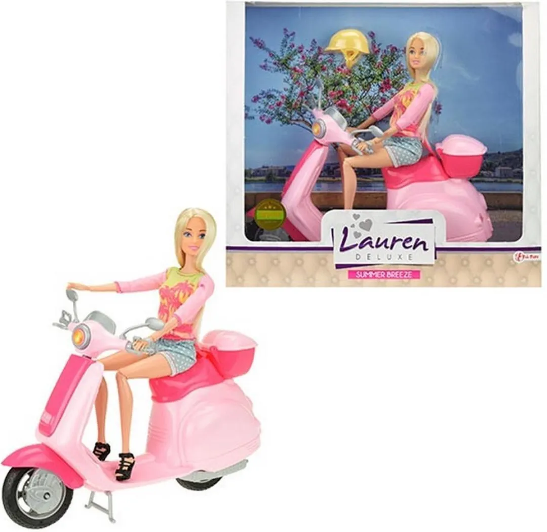 Toi-Toys Tienerpop op Scooter - Multi