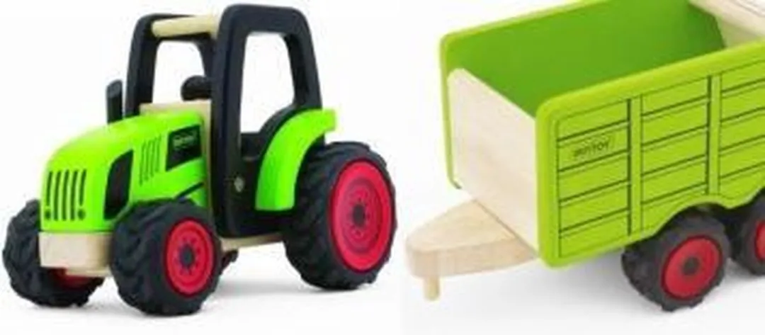 Pintoy Tractor met Aanhangwagen