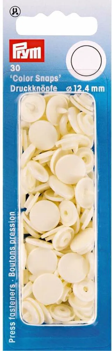 Prym Drukknoop ColorSnaps 12,4mm - 30 Stuks - Wit - afbeelding 6 van 6