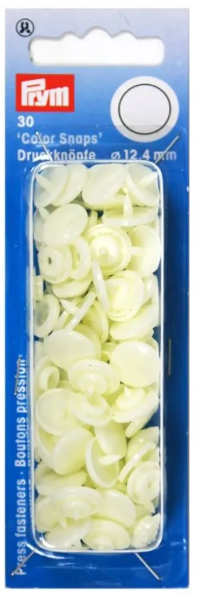 Prym Drukknoop ColorSnaps 12,4mm - 30 Stuks - Wit
