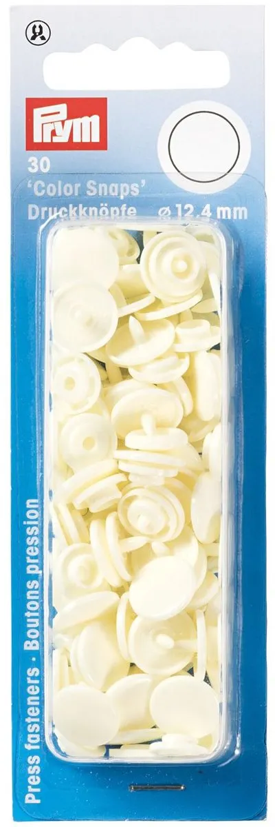 Prym Drukknoop ColorSnaps 12,4mm - 30 Stuks - Wit
