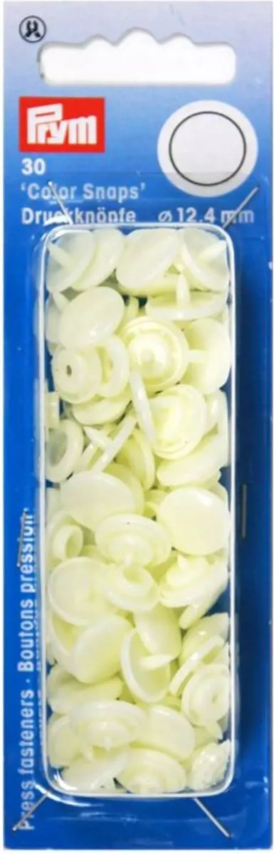 Prym Drukknoop ColorSnaps 12,4mm - 30 Stuks - Wit