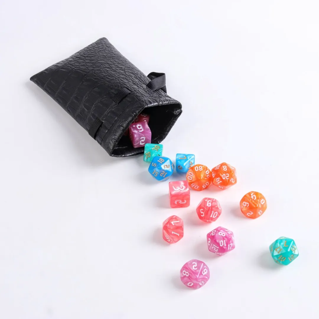 Lapi Toys D&D Dice Bag - Kunstleer - Zwart