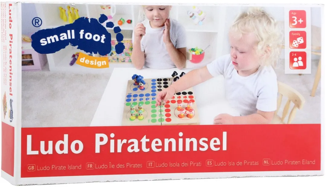 Small Foot Houten Ludo Pirateneiland 10951 - 2-4 Spelers