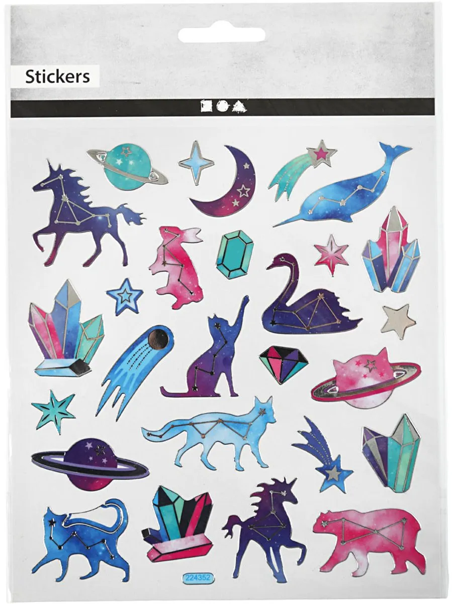 Creativ Company Dieren Stickers 15x16,5cm - Meerkleurig