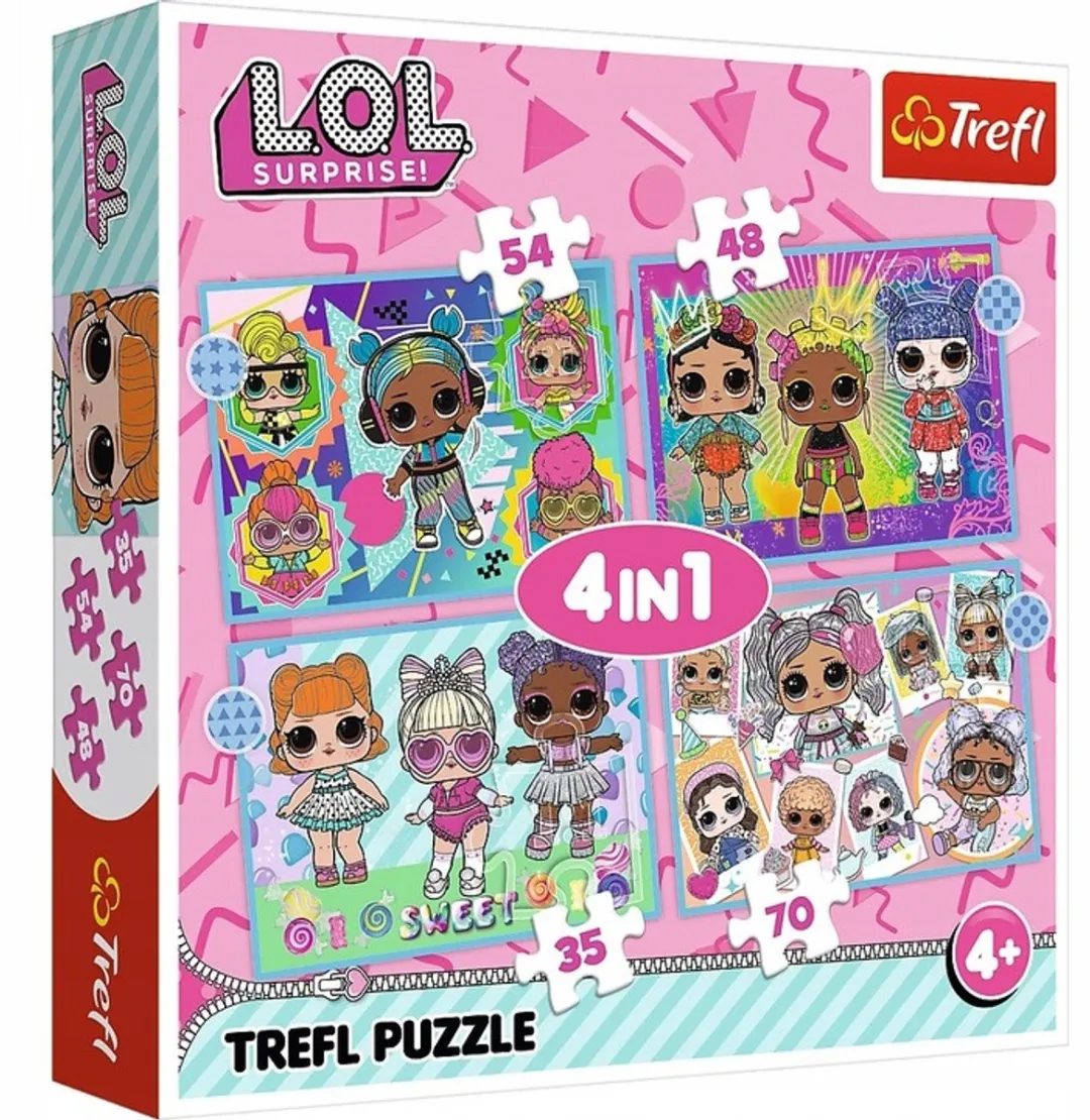 Trefl LOL Poppen 4-in-1 Puzzel