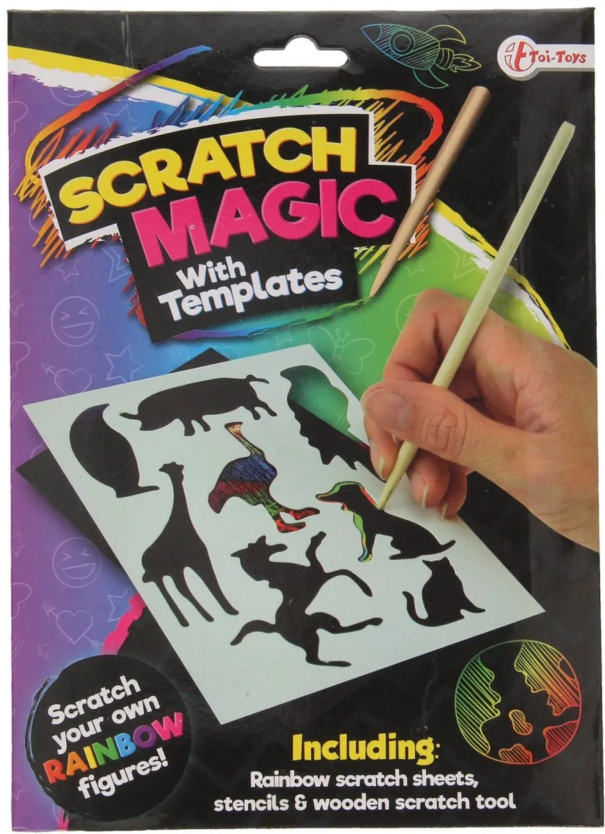 Toi-Toys Regenboog Figuren Scratch Set